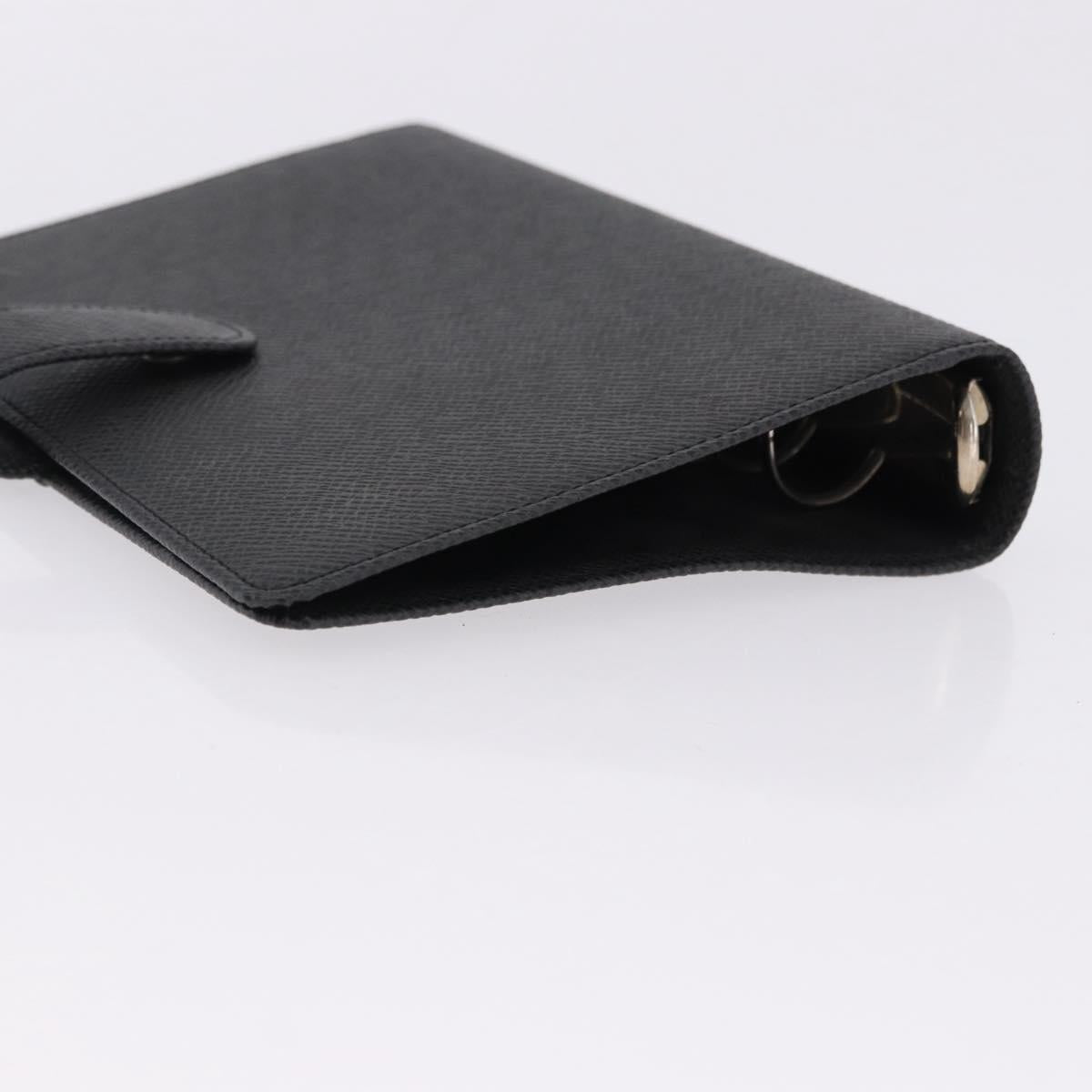 LOUIS VUITTON Taiga Leather Agenda MM Planner Cover Ardoise R20222 Auth 192216