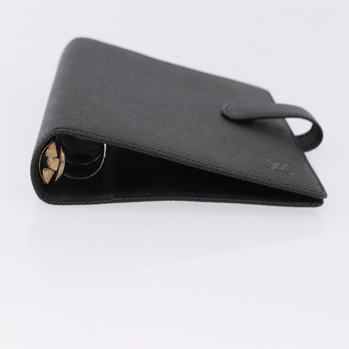 LOUIS VUITTON Taiga Leather Agenda MM Planner Cover Ardoise R20222 Auth 192216