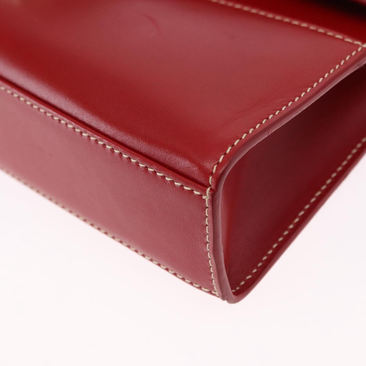 GUCCI Ready Lock Shoulder Bag Leather Red Gold 001 4214 Auth 192221V