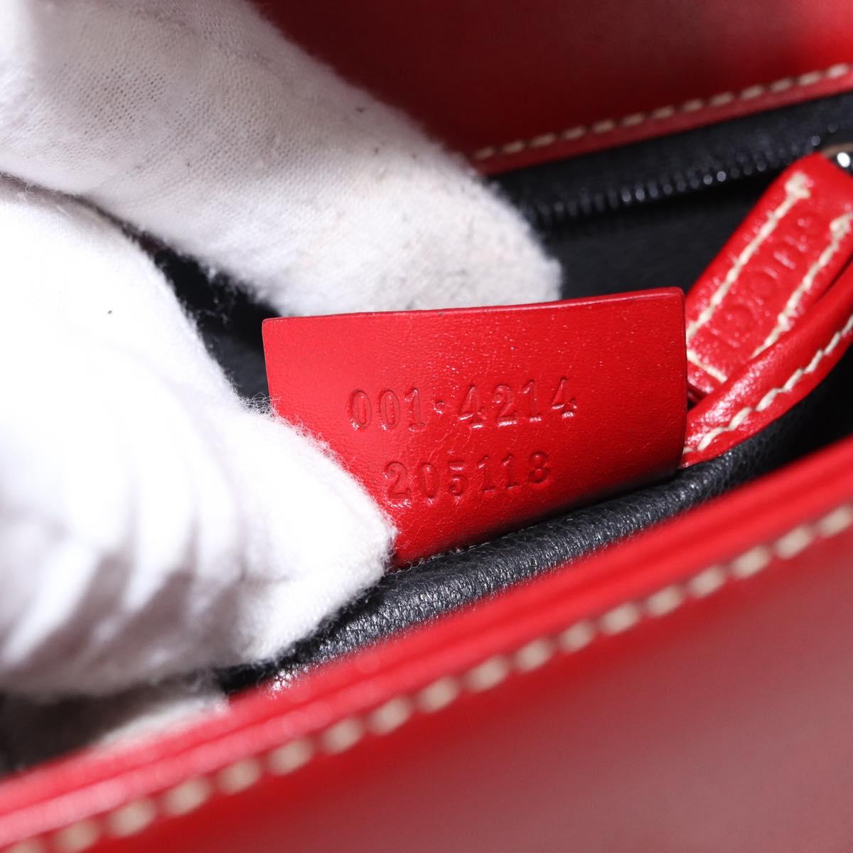GUCCI Ready Lock Shoulder Bag Leather Red Gold 001 4214 Auth 192221V