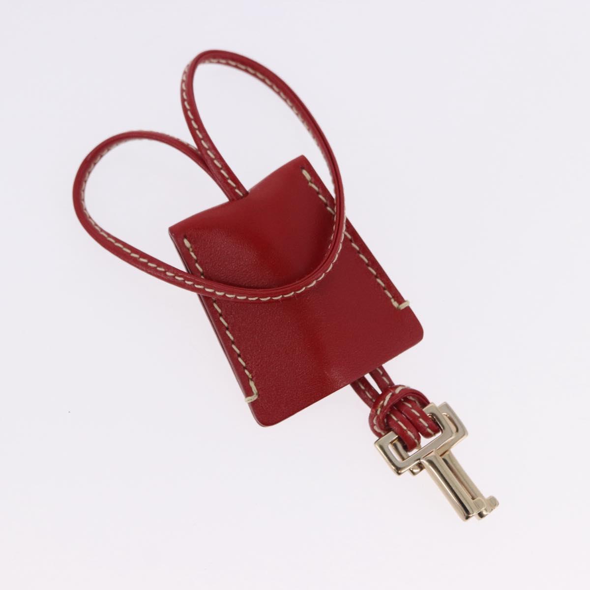 GUCCI Ready Lock Shoulder Bag Leather Red Gold 001 4214 Auth 192221V