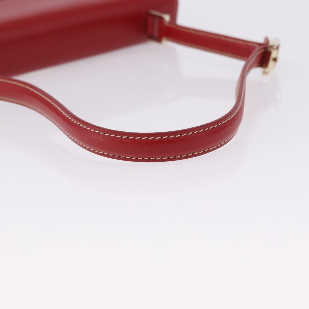GUCCI Ready Lock Shoulder Bag Leather Red Gold 001 4214 Auth 192221V