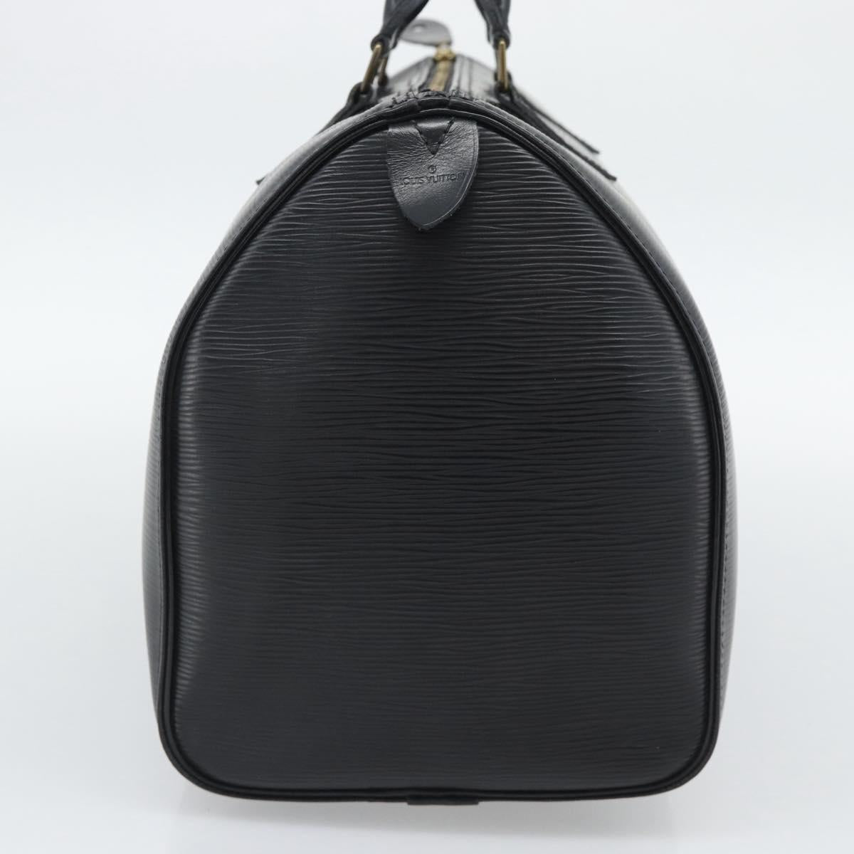 LOUIS VUITTON Epi Speedy 35 Hand Bag Noir Black M42992 LV Auth 192223