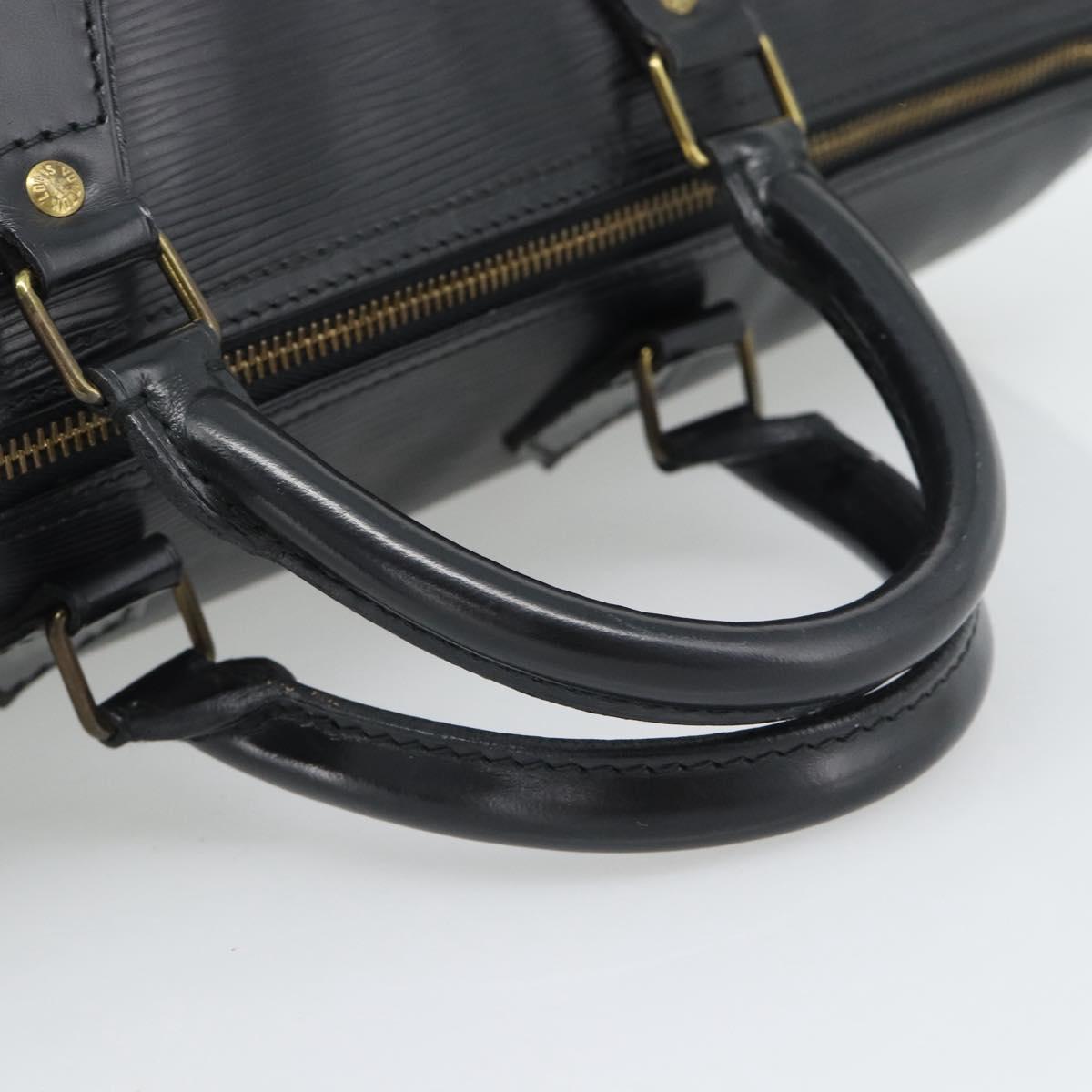 LOUIS VUITTON Epi Speedy 35 Hand Bag Noir Black M42992 LV Auth 192223