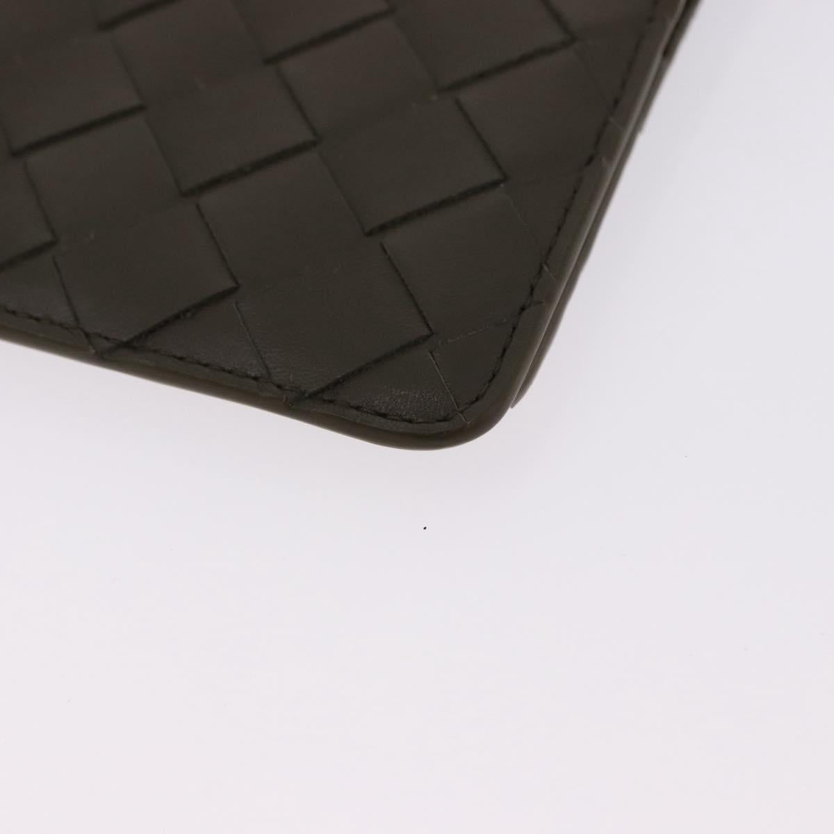 BOTTEGA VENETA INTRECCIATO Day Planner Cover Leather Khaki Auth 192226V