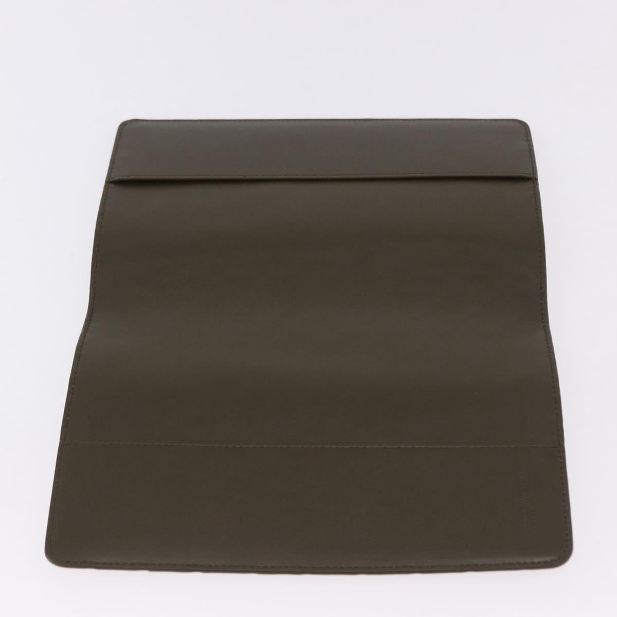 BOTTEGA VENETA INTRECCIATO Day Planner Cover Leather Khaki Auth 192226V
