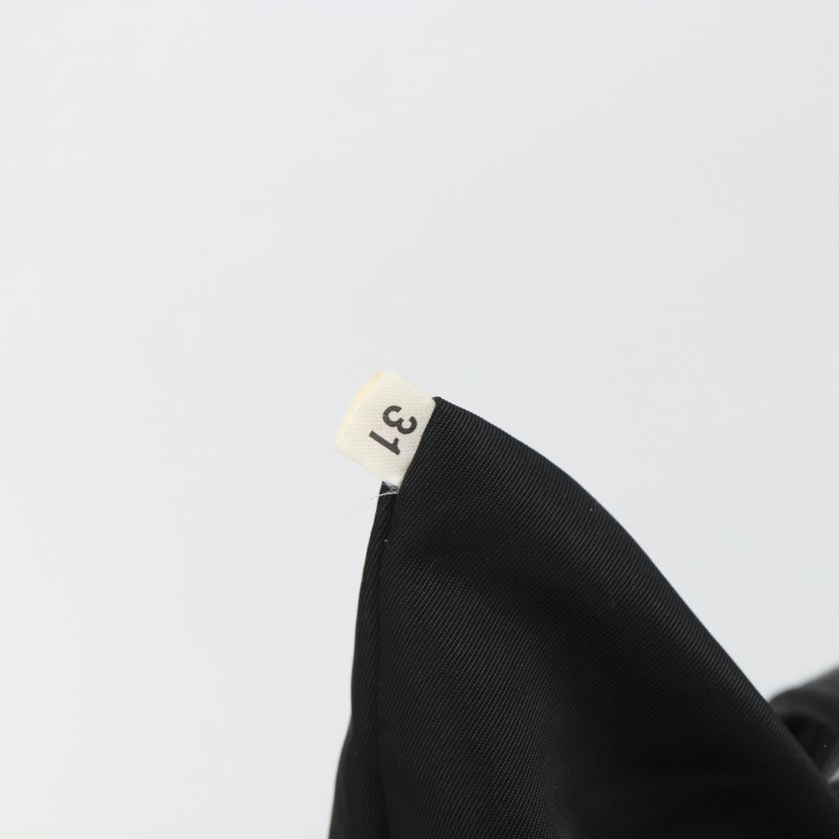 PRADA Tote Bag Nylon Black Gold Auth 192232A