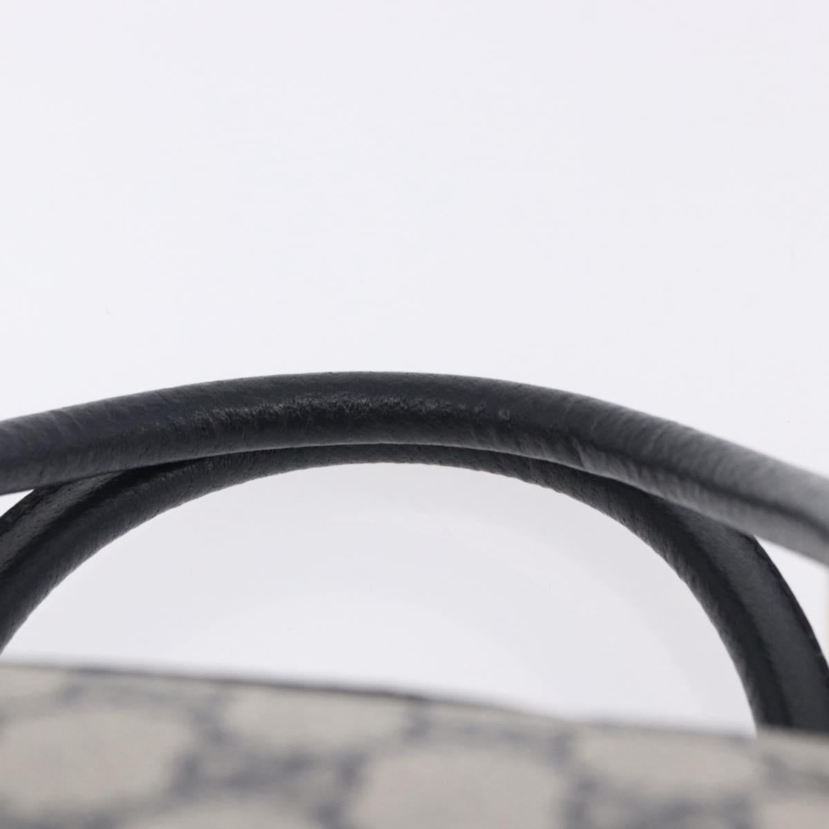 GUCCI GG Supreme Boston Bag PVC Navy Gold Auth 192238A