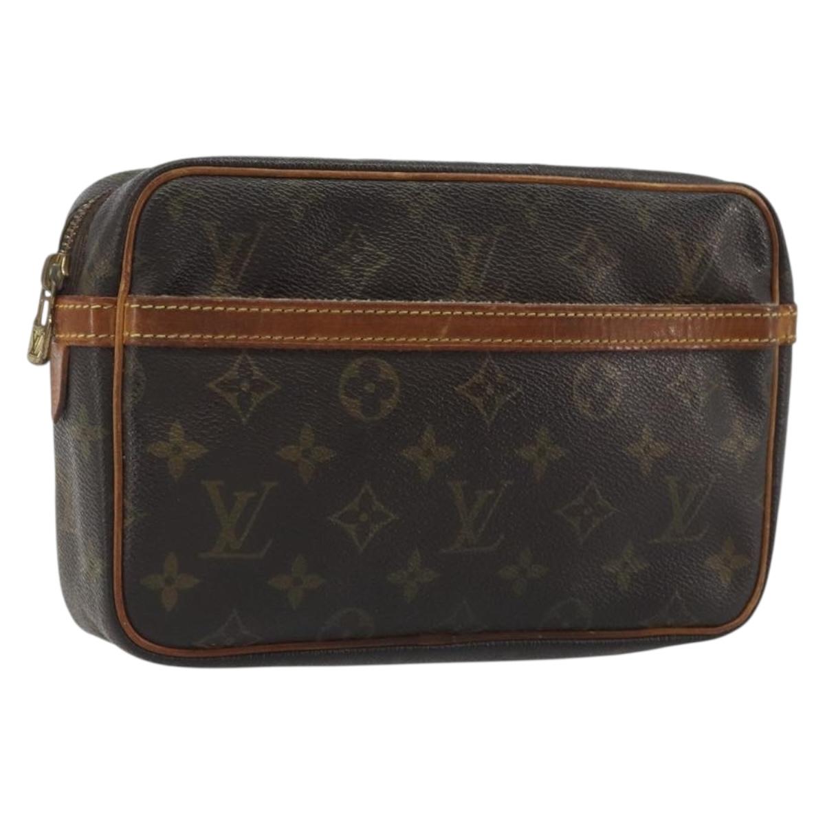 LOUIS VUITTON Monogram Compiegne 23 Clutch Bag M51847 LV Auth 192239