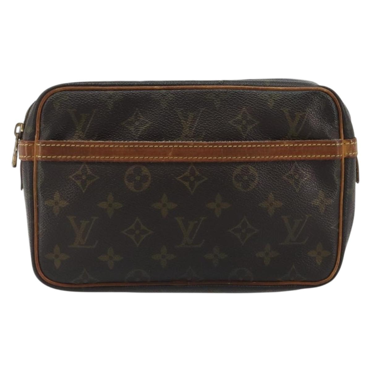 LOUIS VUITTON Monogram Compiegne 23 Clutch Bag M51847 LV Auth 192239