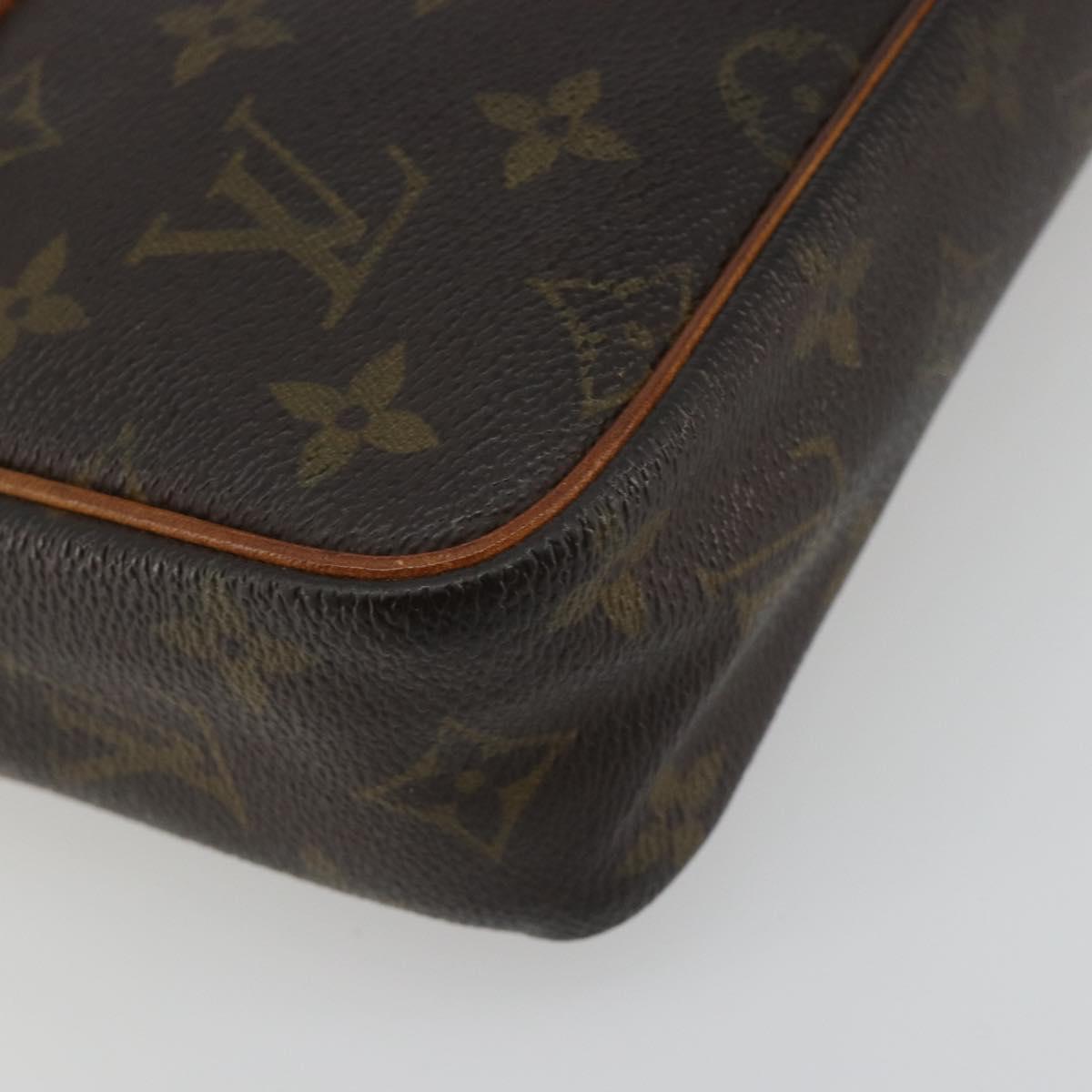 LOUIS VUITTON Monogram Compiegne 23 Clutch Bag M51847 LV Auth 192239