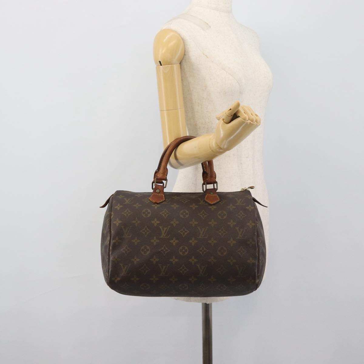 LOUIS VUITTON Monogram Speedy 30 Hand Bag M41526 LV Auth 192252