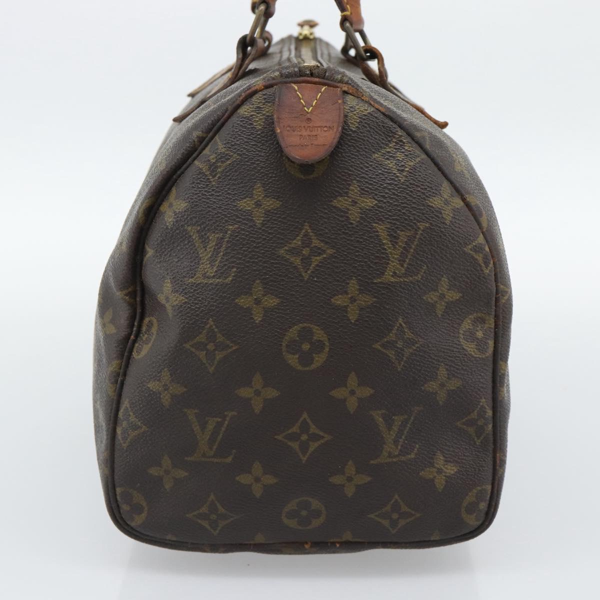 LOUIS VUITTON Monogram Speedy 30 Hand Bag M41526 LV Auth 192252