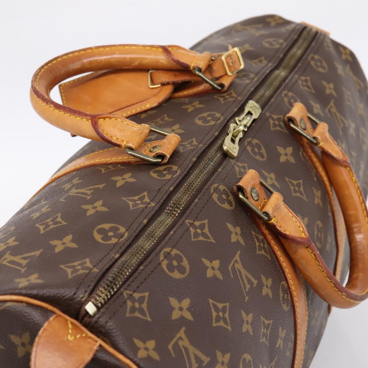 LOUIS VUITTON Monogram Keepall 45 Boston Bag M41428 LV Auth 192255