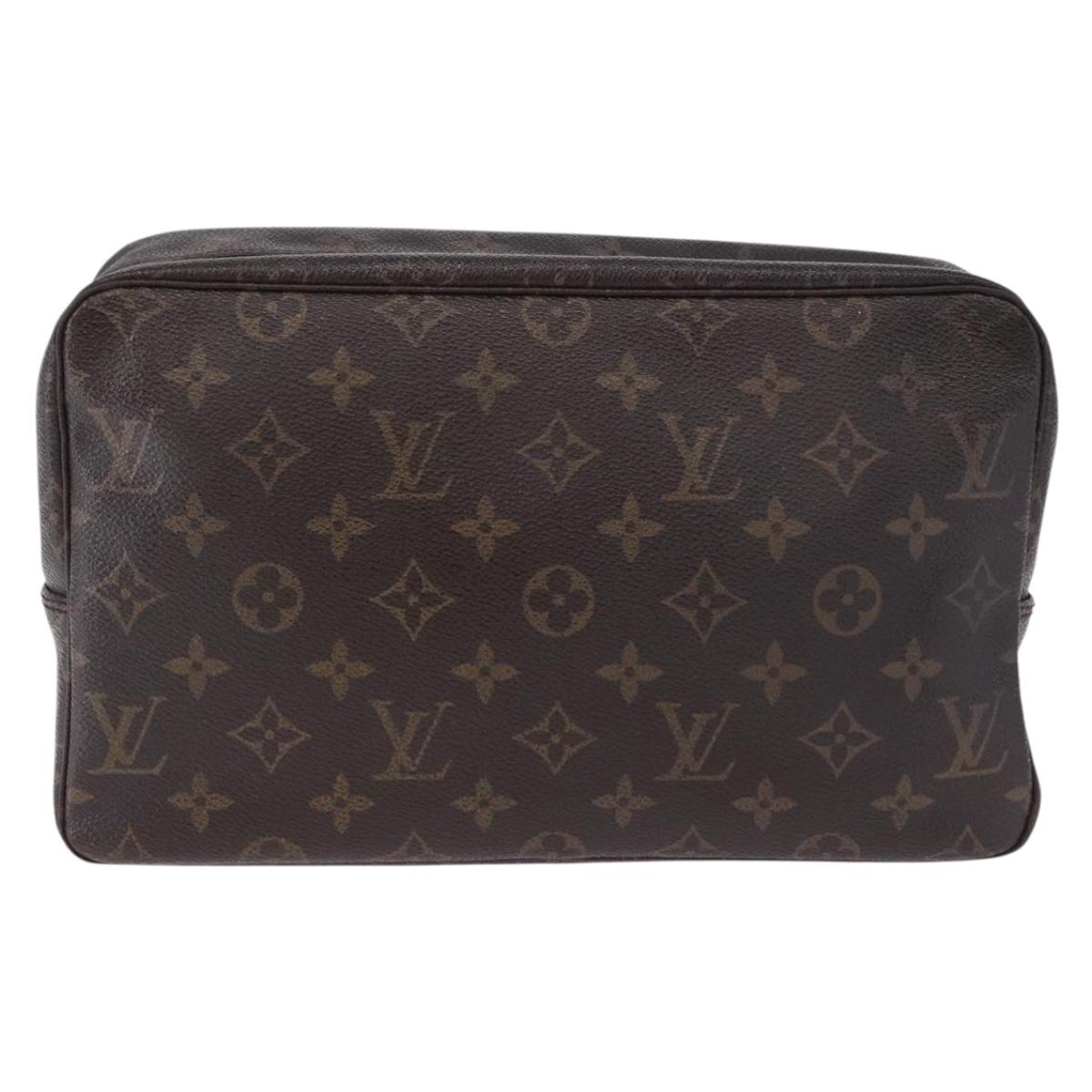 LOUIS VUITTON Monogram Trousse Toilette 28 Clutch Bag M47522 LV Auth 192258