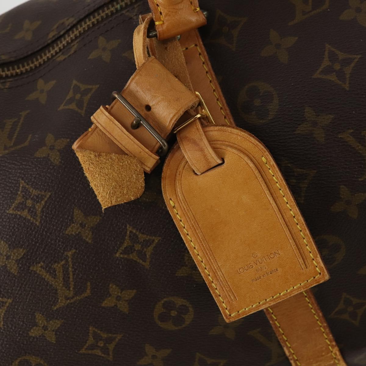 LOUIS VUITTON Monogram Keepall 55 Boston Bag M41424 LV Auth 192275