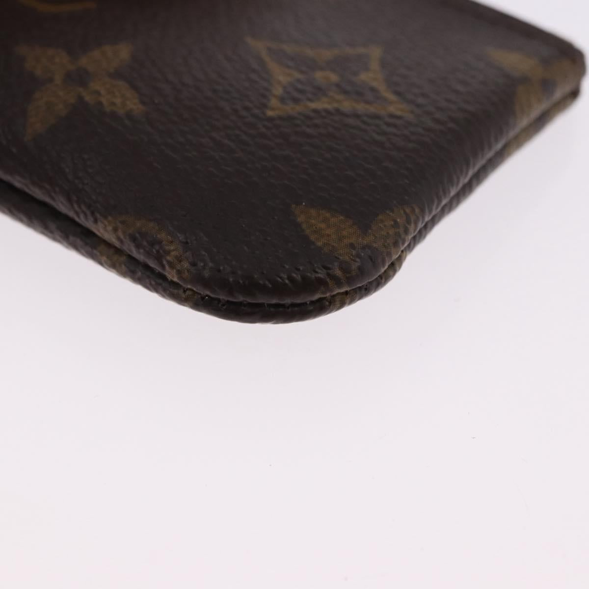LOUIS VUITTON Monogram Pochette Cles Coin Purse M62650 LV Auth 192276