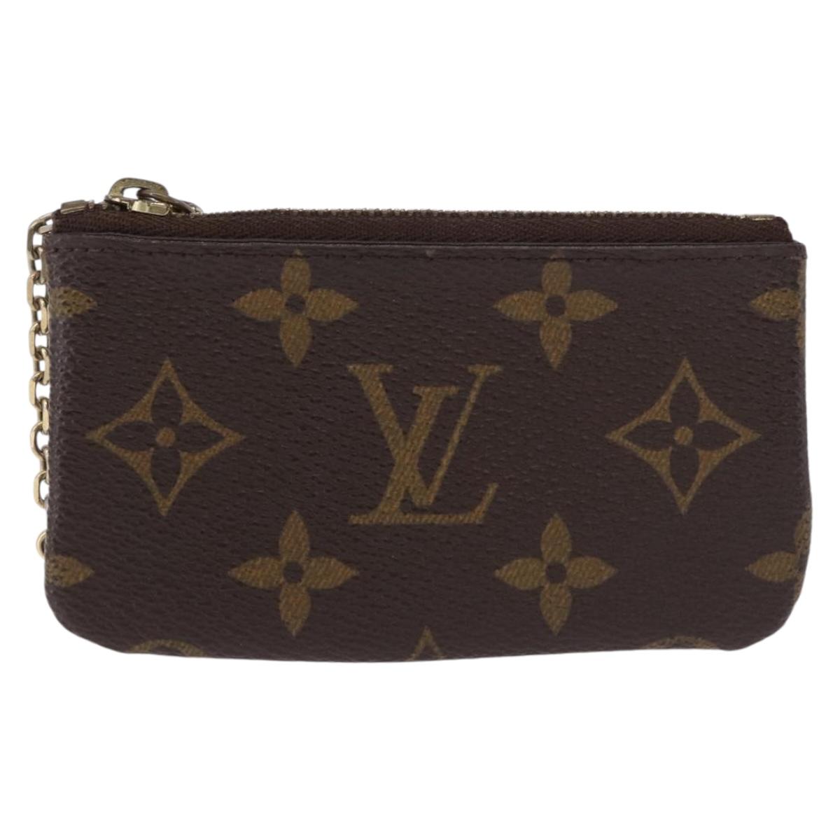 LOUIS VUITTON Monogram Pochette Cles Coin Purse M62650 LV Auth 192278