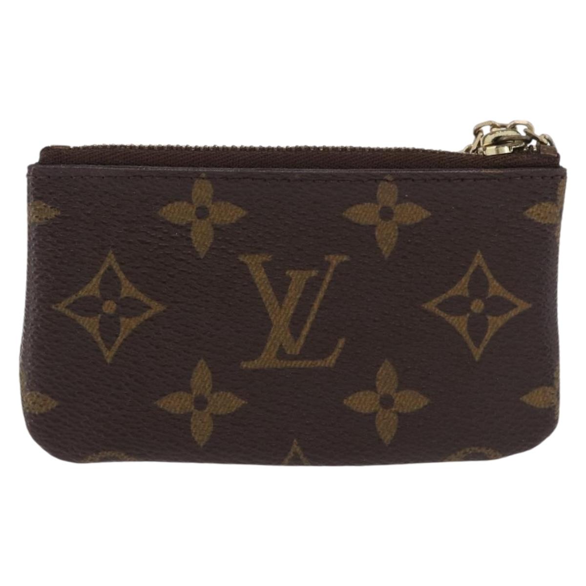 LOUIS VUITTON Monogram Pochette Cles Coin Purse M62650 LV Auth 192278