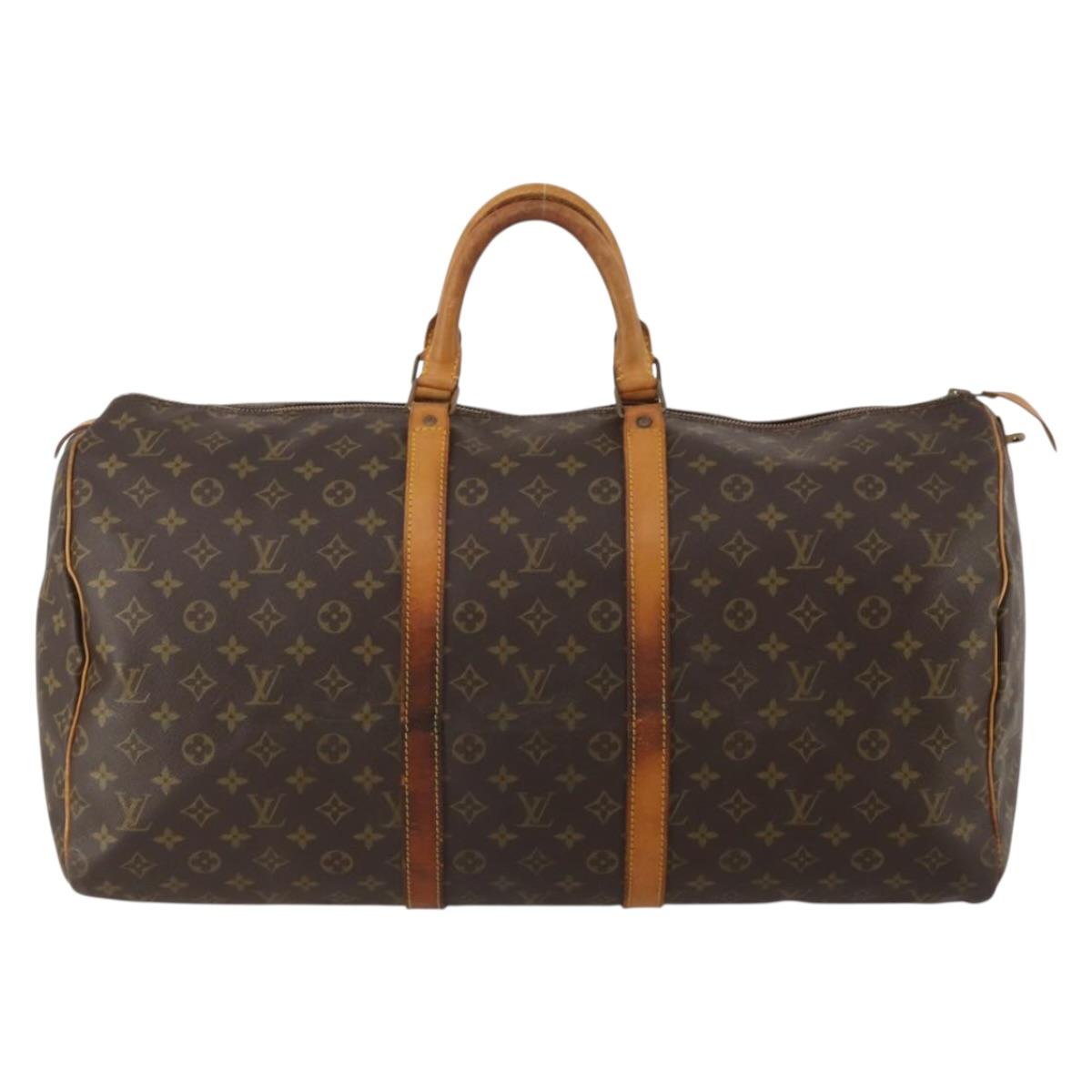 LOUIS VUITTON Monogram Keepall 55 Boston Bag Vintage M41424 LV Auth 192279