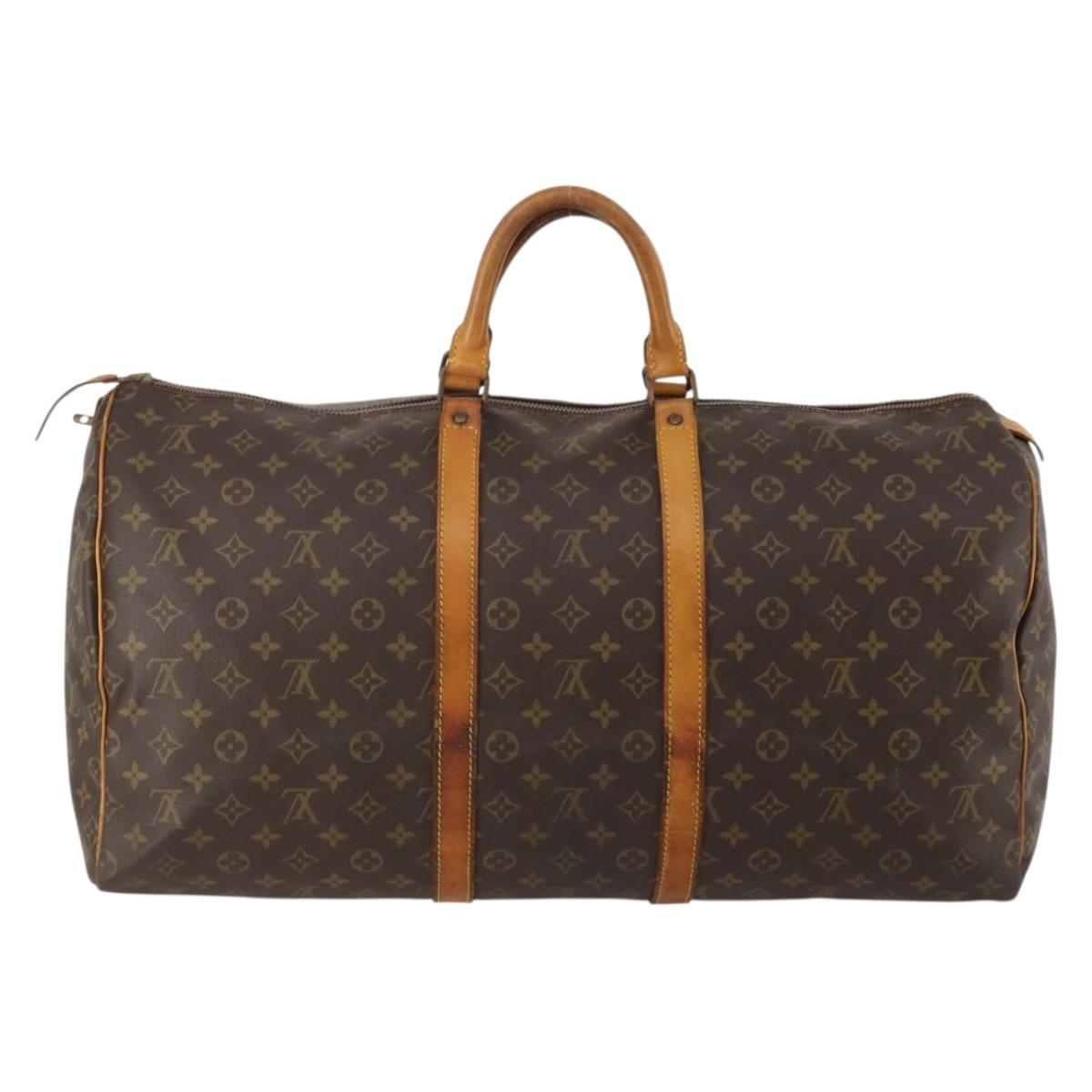LOUIS VUITTON Monogram Keepall 55 Boston Bag Vintage M41424 LV Auth 192279