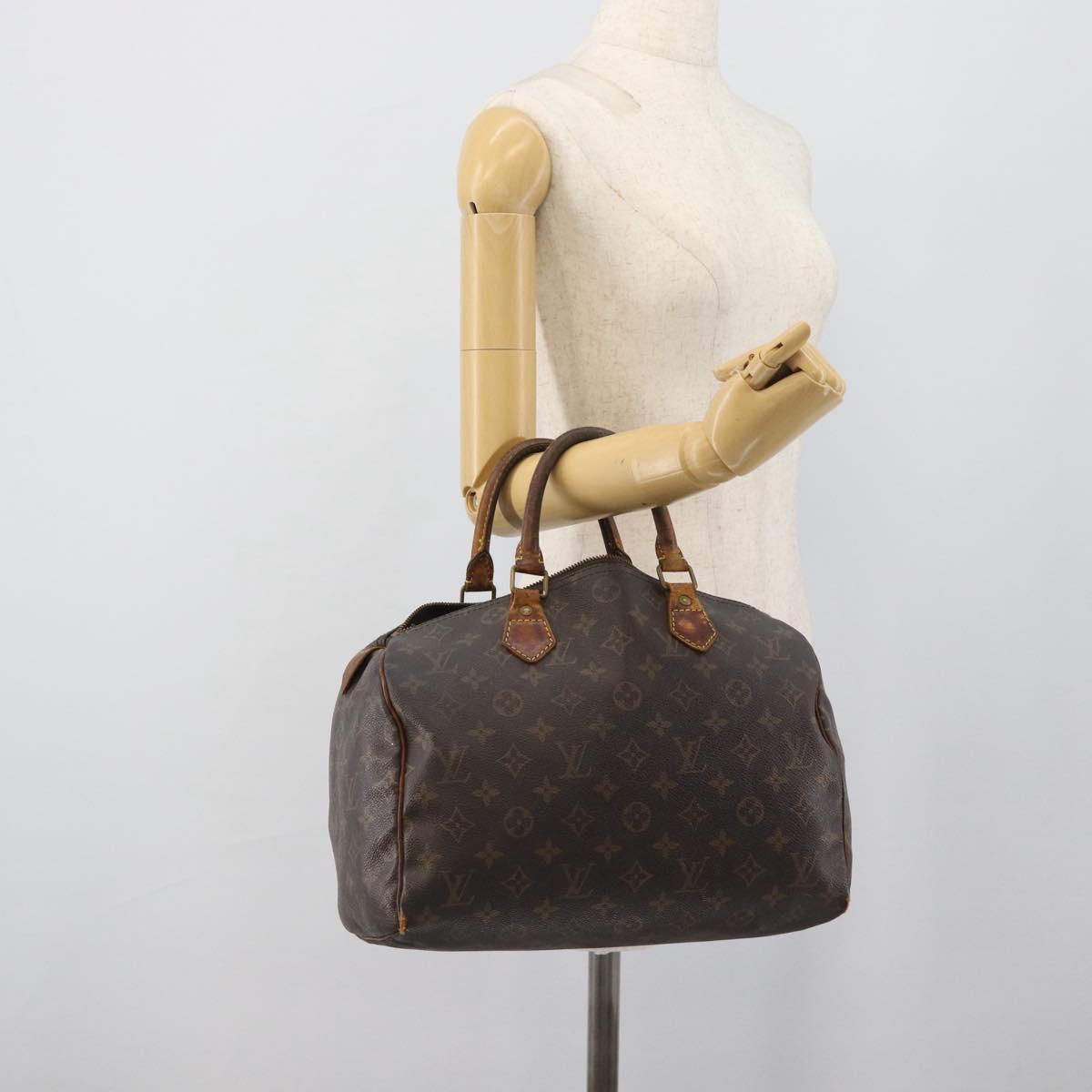 LOUIS VUITTON Monogram Speedy 30 Hand Bag M41526 LV Auth 192283