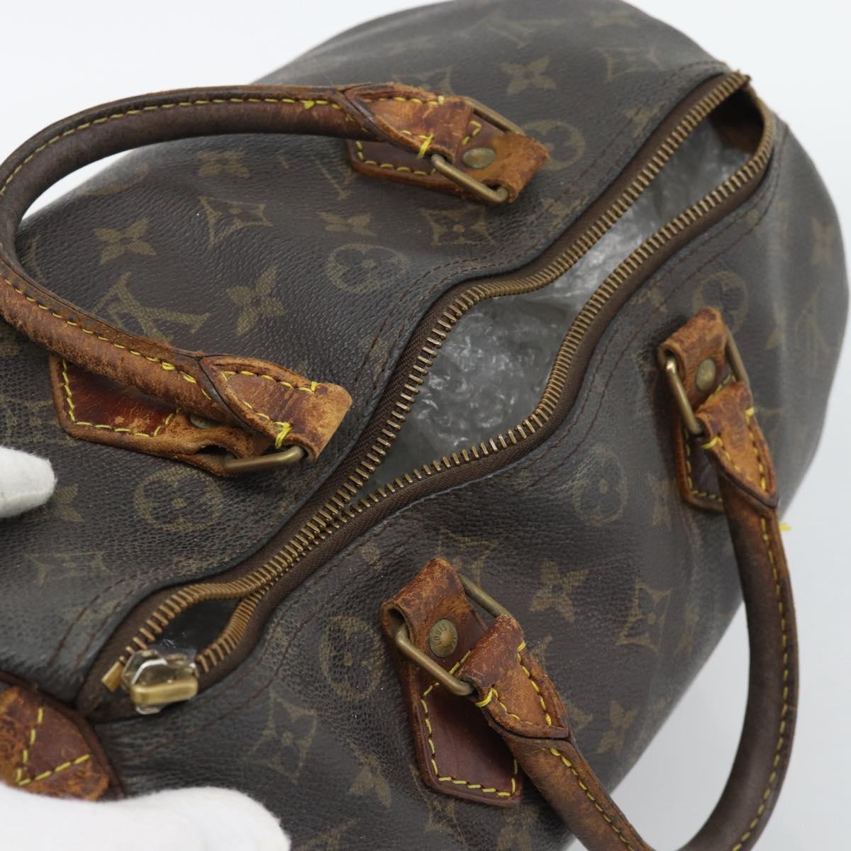 LOUIS VUITTON Monogram Speedy 30 Hand Bag M41526 LV Auth 192283