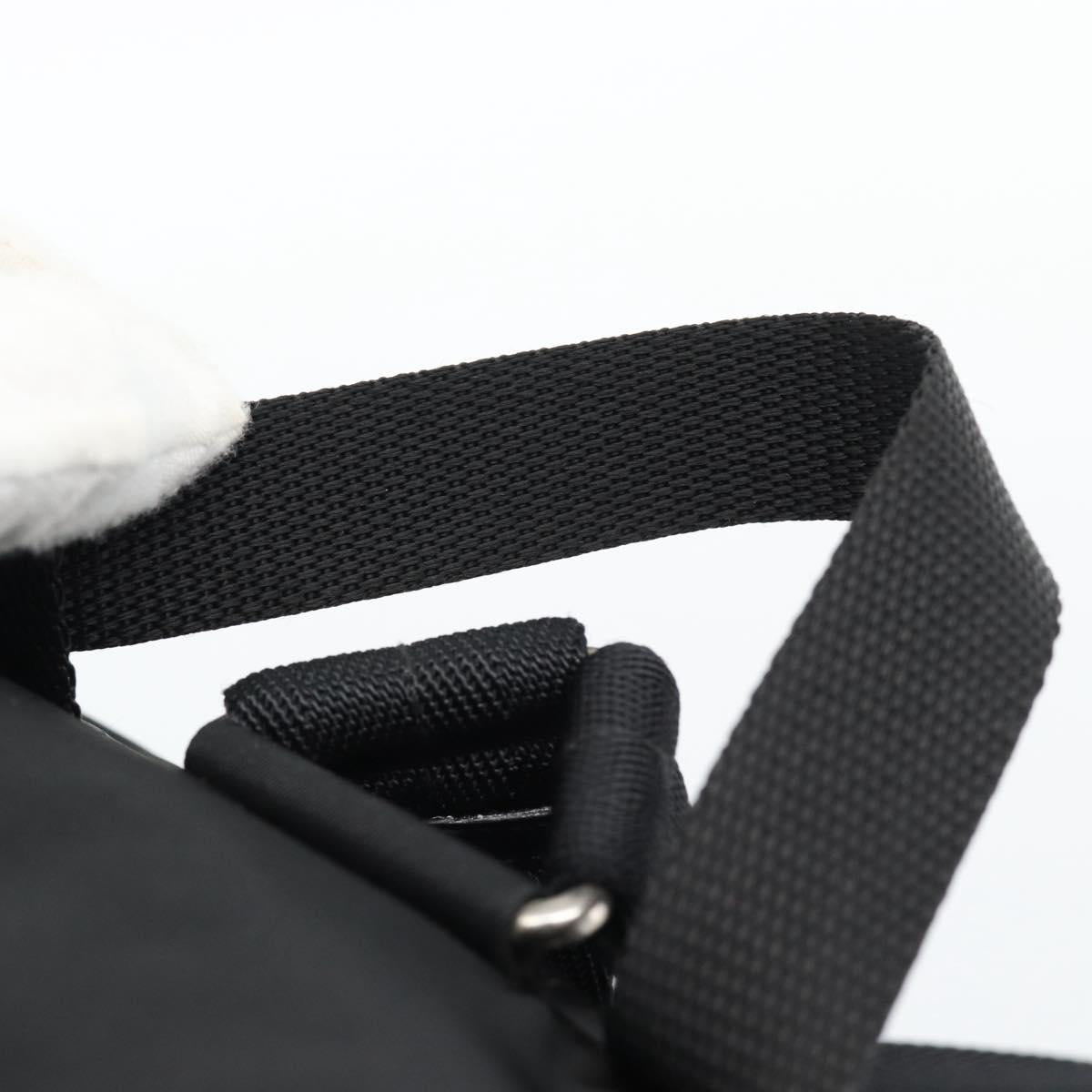 PRADA Nylon Backpack Black Silver Auth 192295A