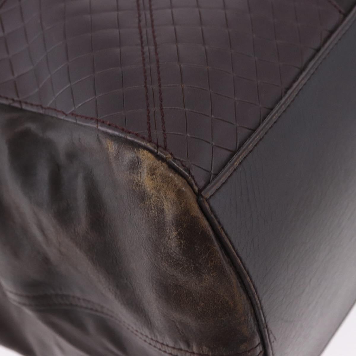 BOTTEGA VENETA Hand Bag Leather Brown Auth 192299