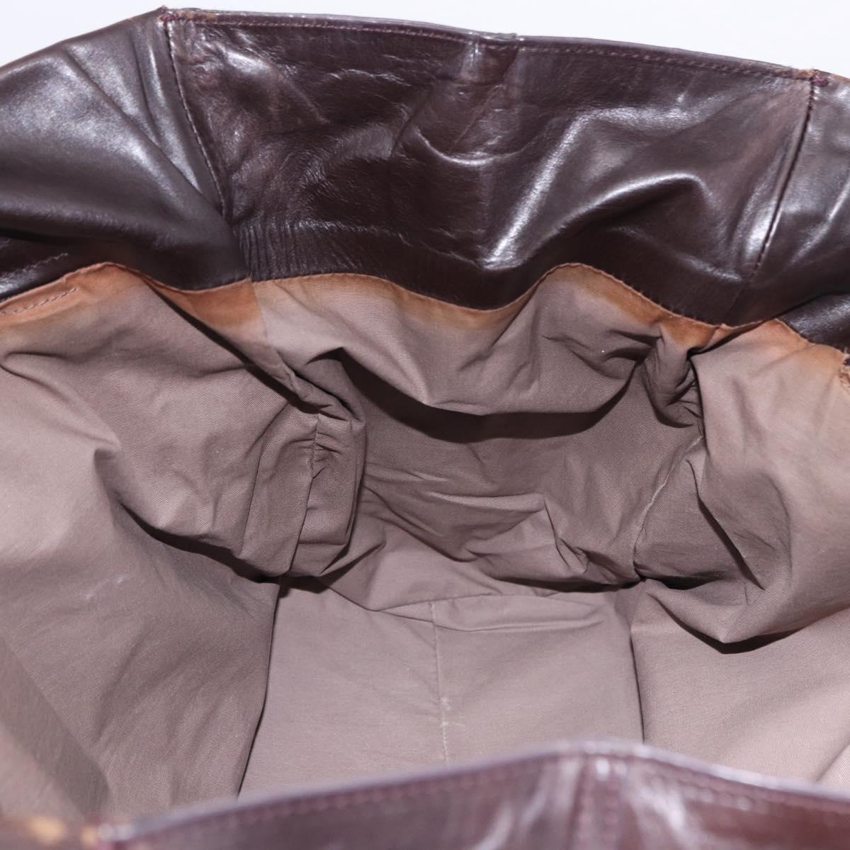 BOTTEGA VENETA Hand Bag Leather Brown Auth 192299