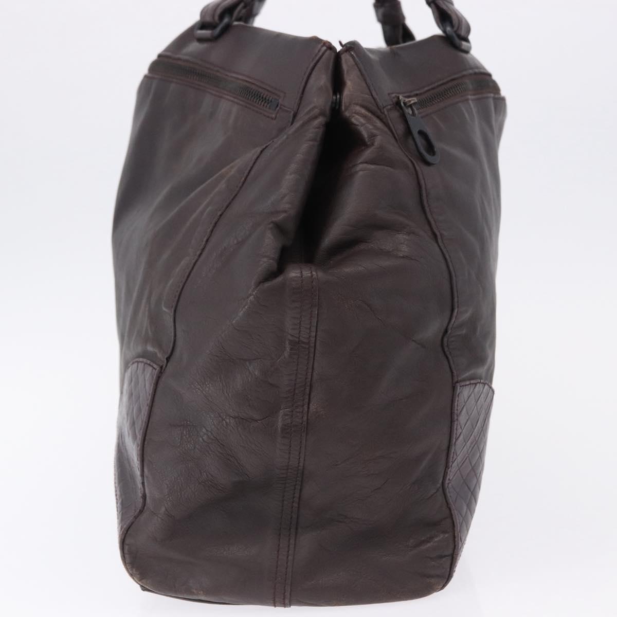 BOTTEGA VENETA Hand Bag Leather Brown Auth 192299