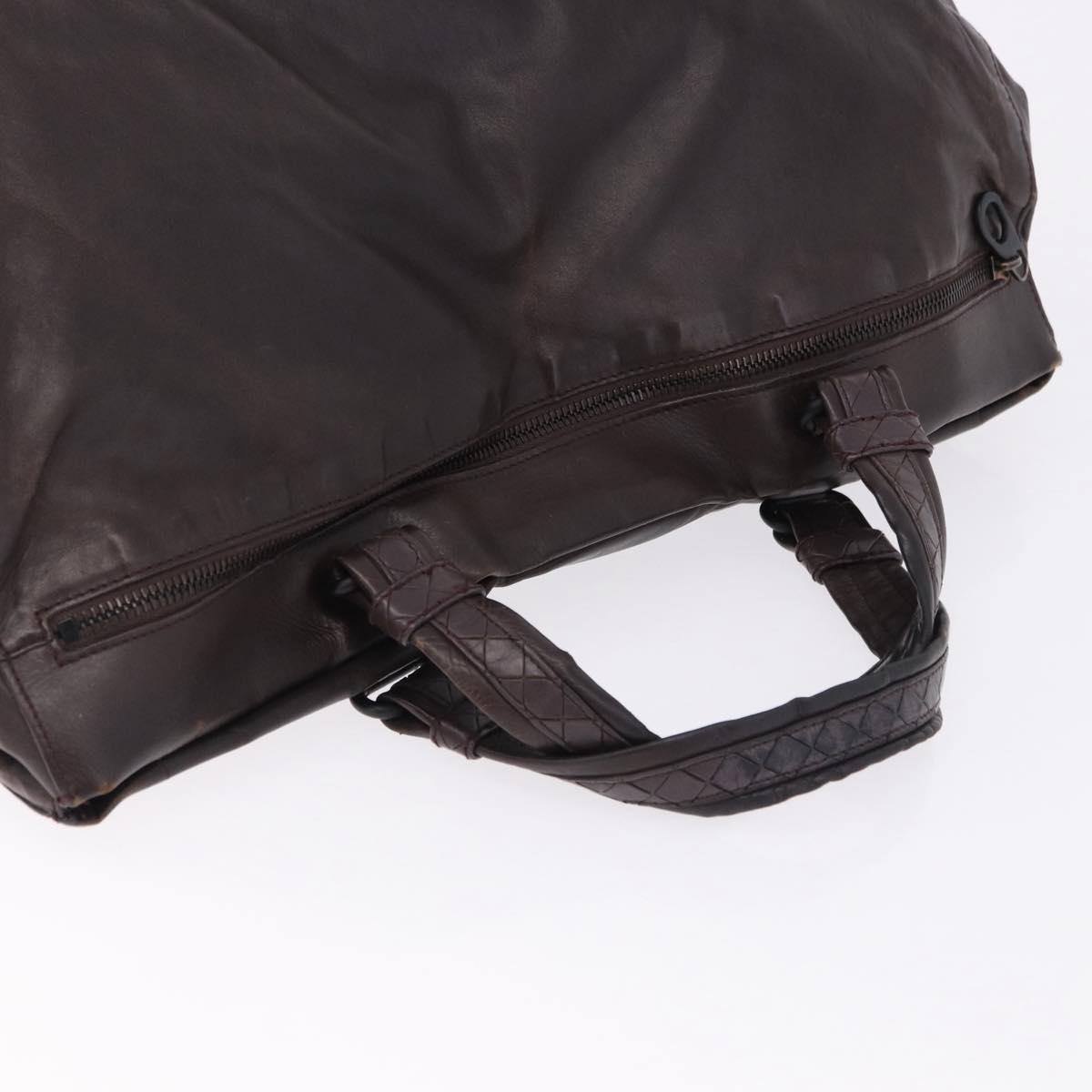 BOTTEGA VENETA Hand Bag Leather Brown Auth 192299