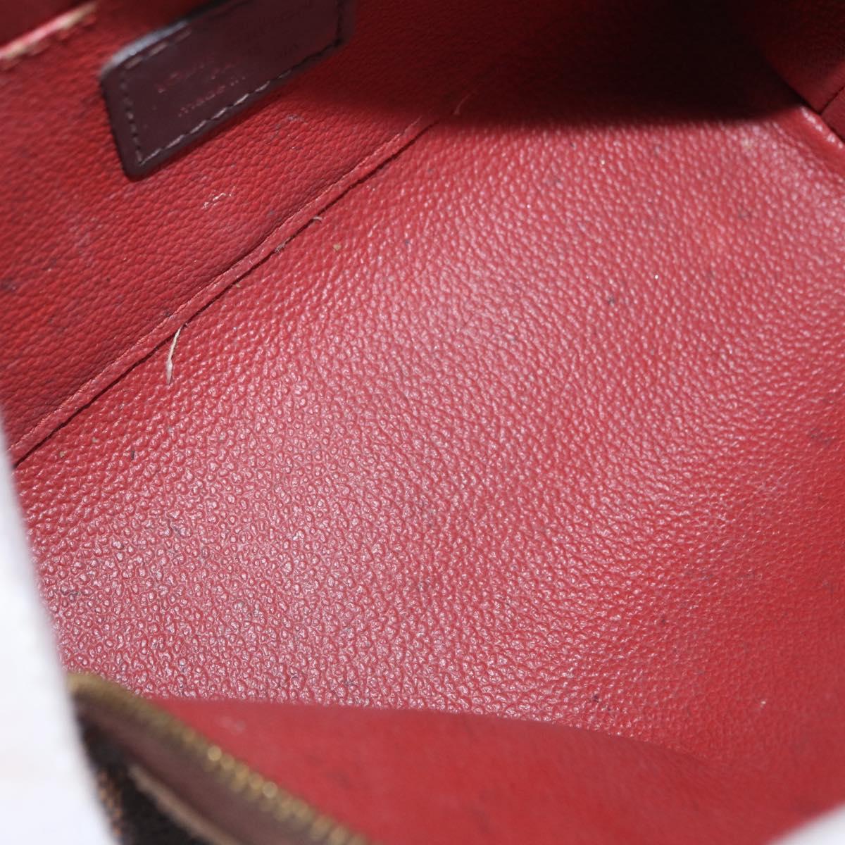 LOUIS VUITTON Damier Ebene Pochette Cosmetic PM Pouch N47516 LV Auth 192303