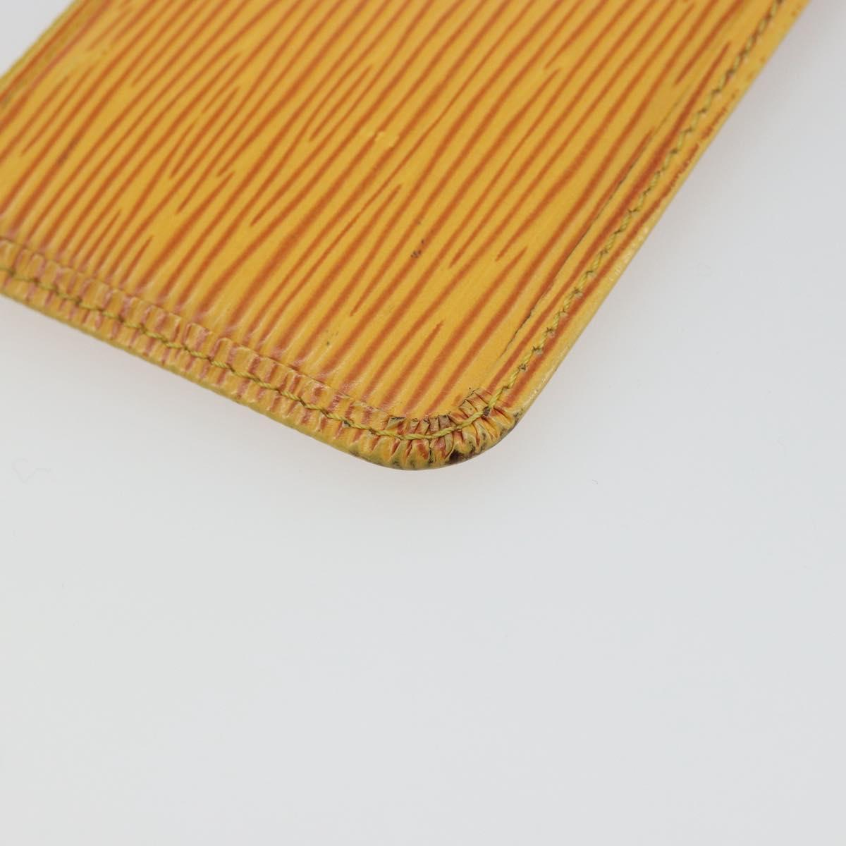LOUIS VUITTON Epi Pochette Cles Coin Purse Yellow M63809 LV Auth 192306
