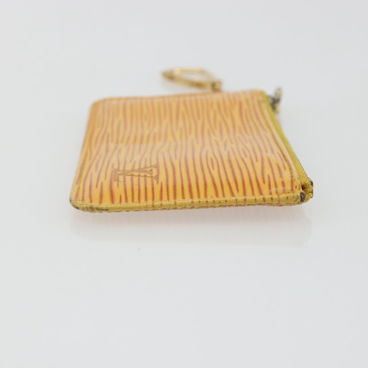LOUIS VUITTON Epi Pochette Cles Coin Purse Yellow M63809 LV Auth 192306