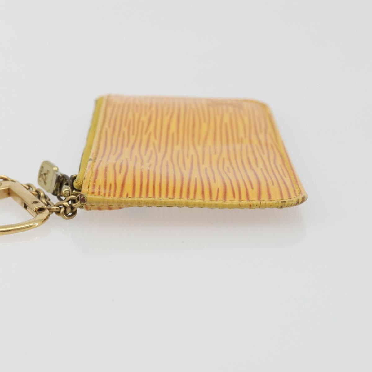 LOUIS VUITTON Epi Pochette Cles Coin Purse Yellow M63809 LV Auth 192306