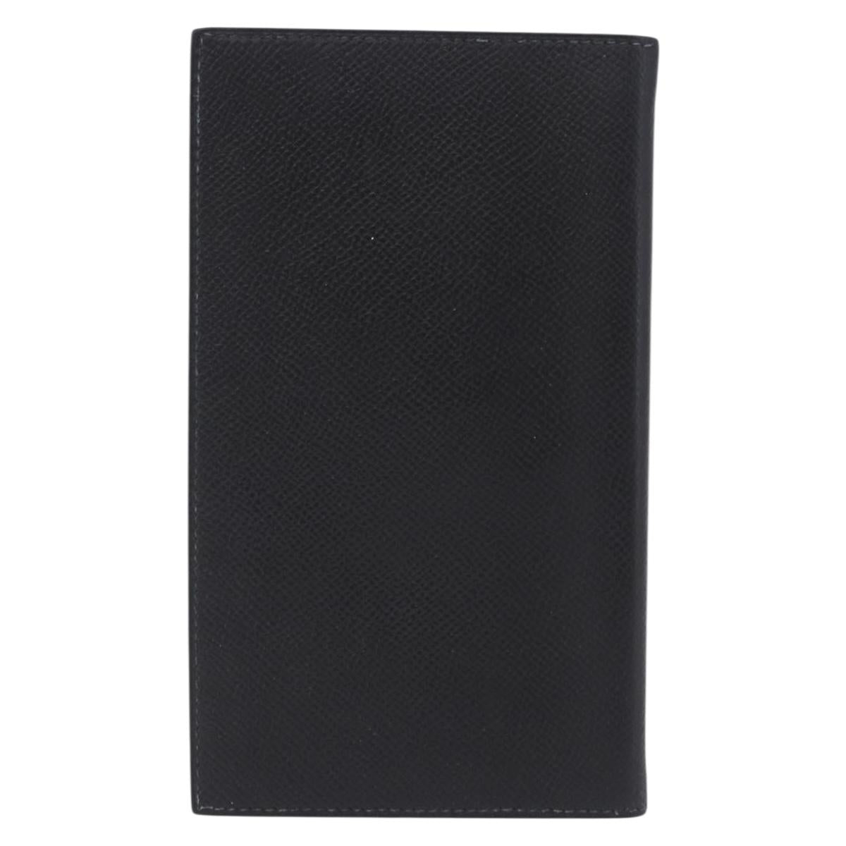 HERMES Agenda Vision Day Planner Cover Leather Black Auth 192309V