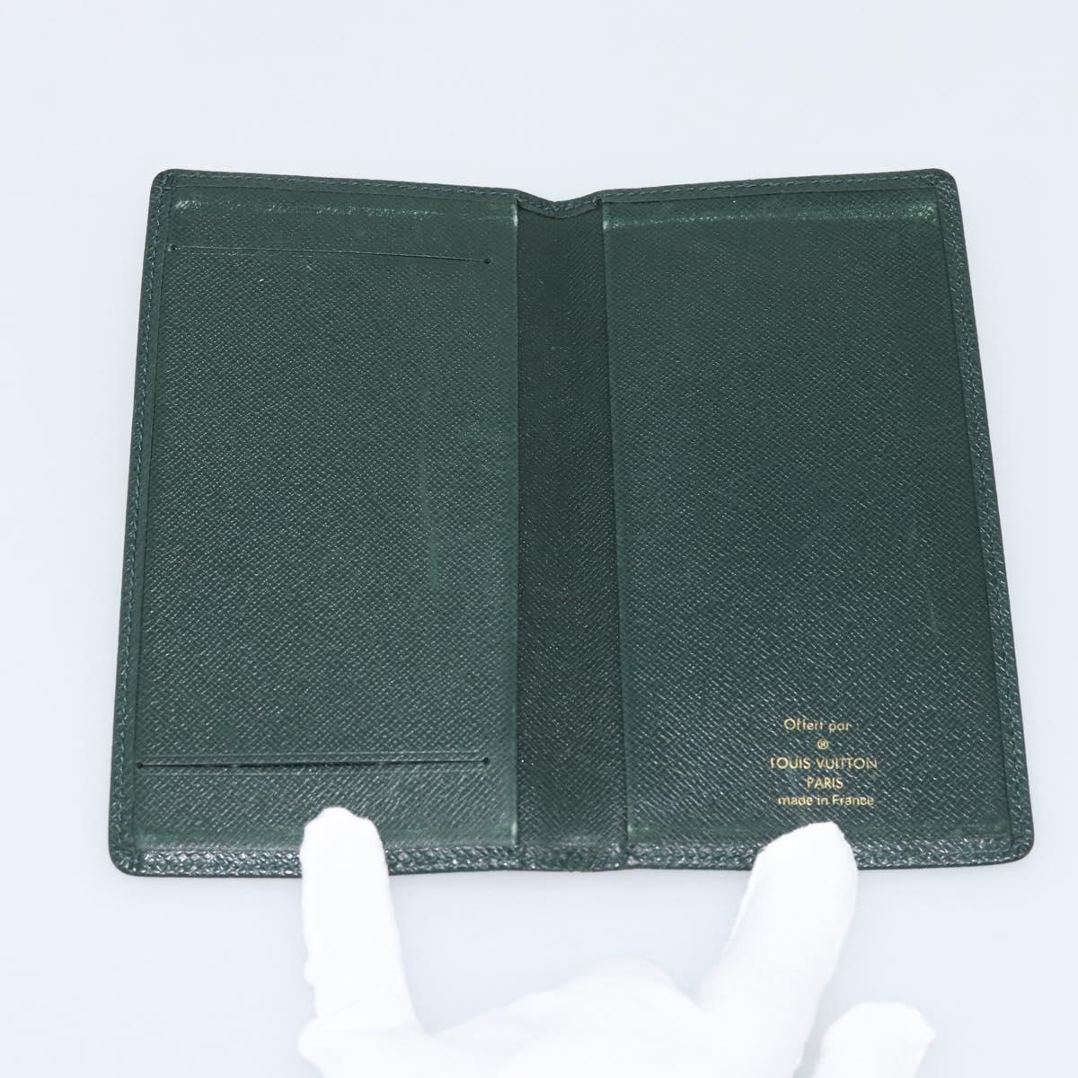 LOUIS VUITTON Taiga Billfold Card Case 2 Set Epicea Grizzly LV Auth 192414