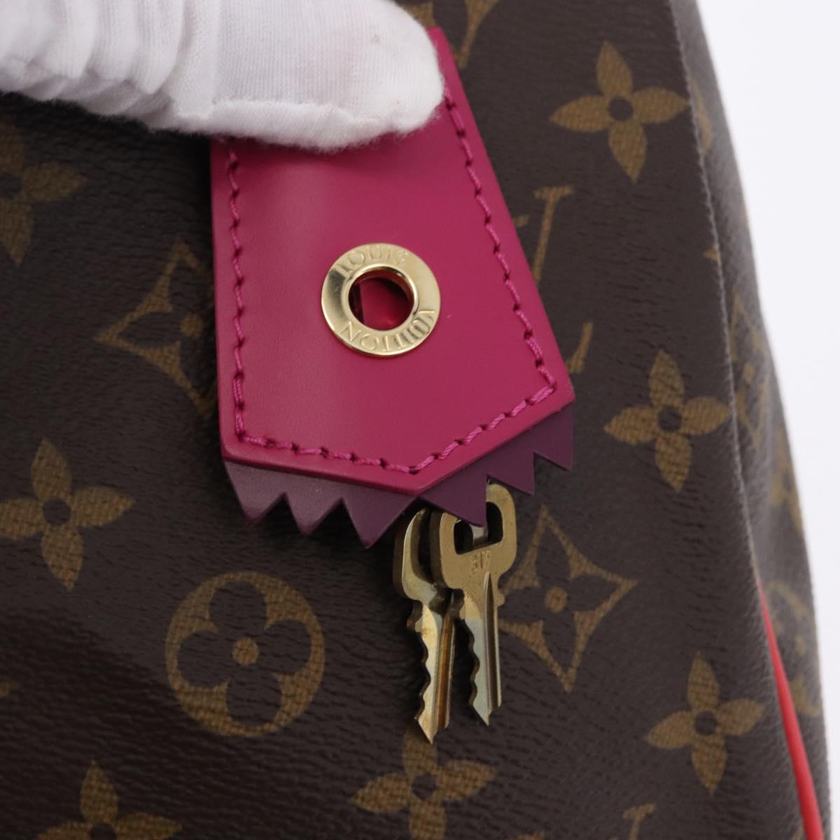 LOUIS VUITTON Monogram Totem Speedy 30 Hand Bag M41665 LV Auth 192431SV