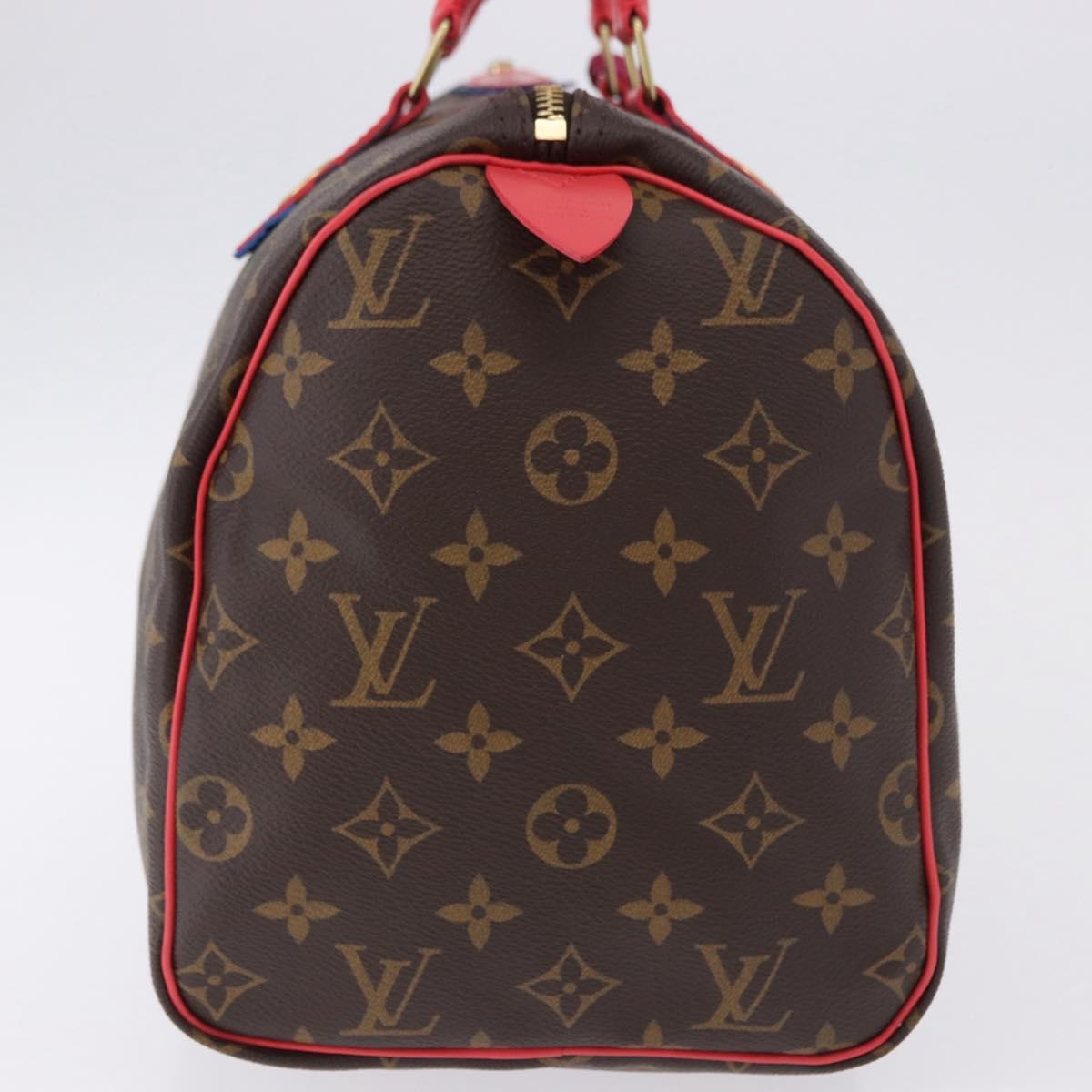 LOUIS VUITTON Monogram Totem Speedy 30 Hand Bag M41665 LV Auth 192431SV