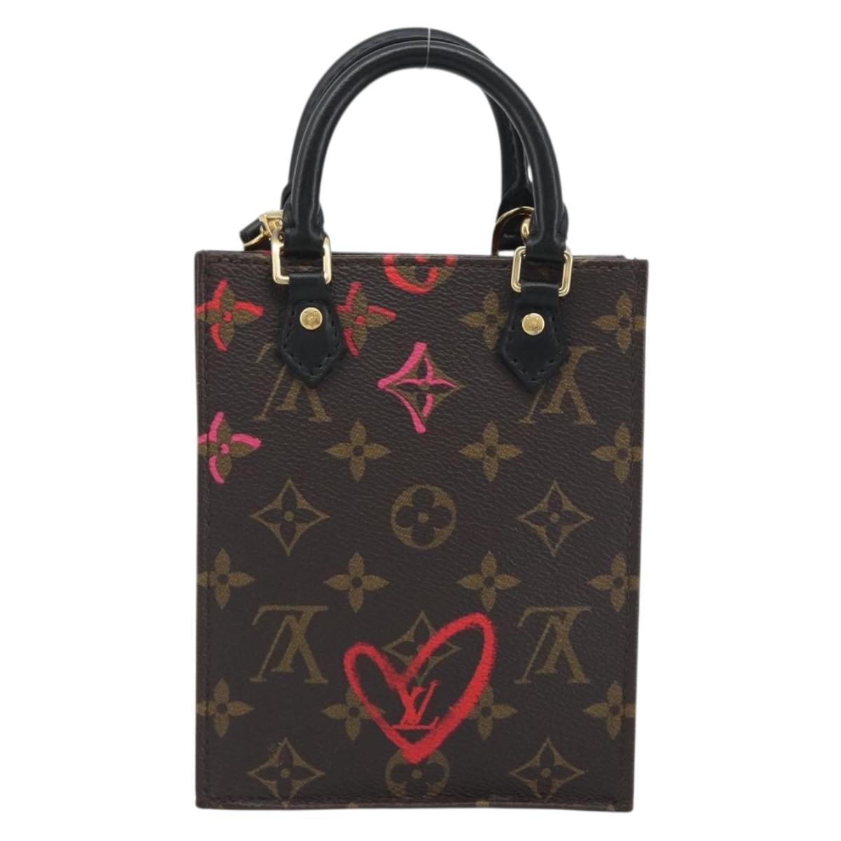 LOUIS VUITTON Monogram Fall in Love Petit Sac Plat Bag 2way M80839 Auth 192433M