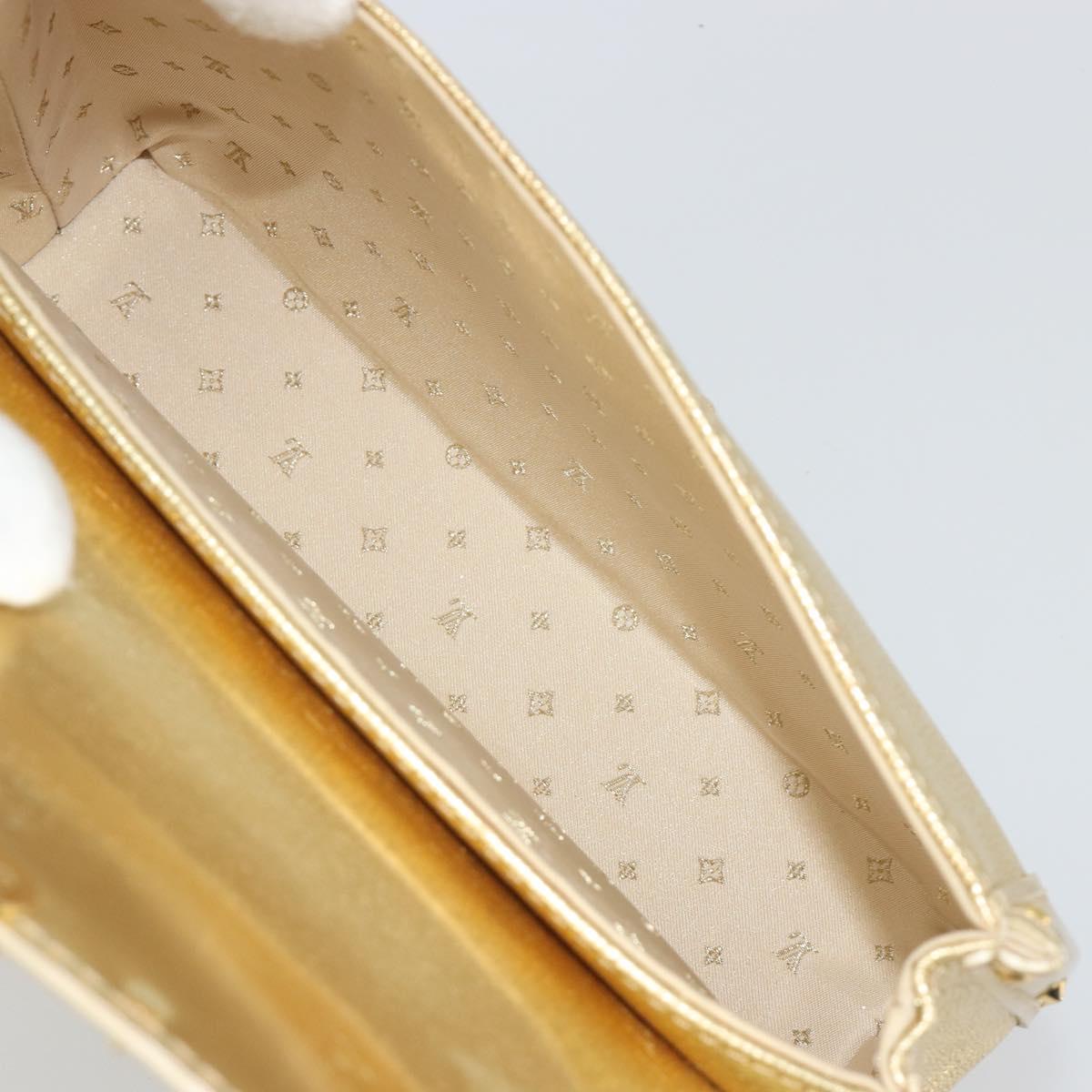 LOUIS VUITTON Suhari Emerble Shoulder Bag Leather Gold LV Auth 192434V