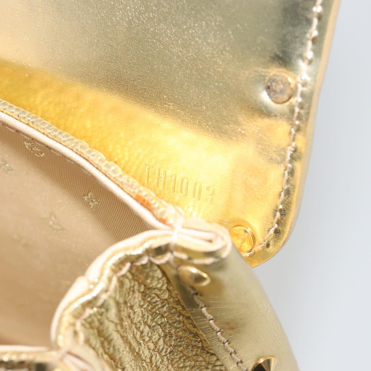 LOUIS VUITTON Suhari Emerble Shoulder Bag Leather Gold LV Auth 192434V