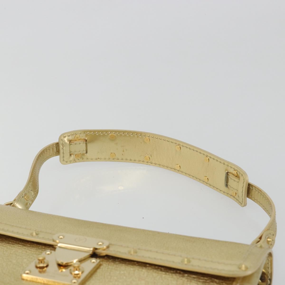 LOUIS VUITTON Suhari Emerble Shoulder Bag Leather Gold LV Auth 192434V