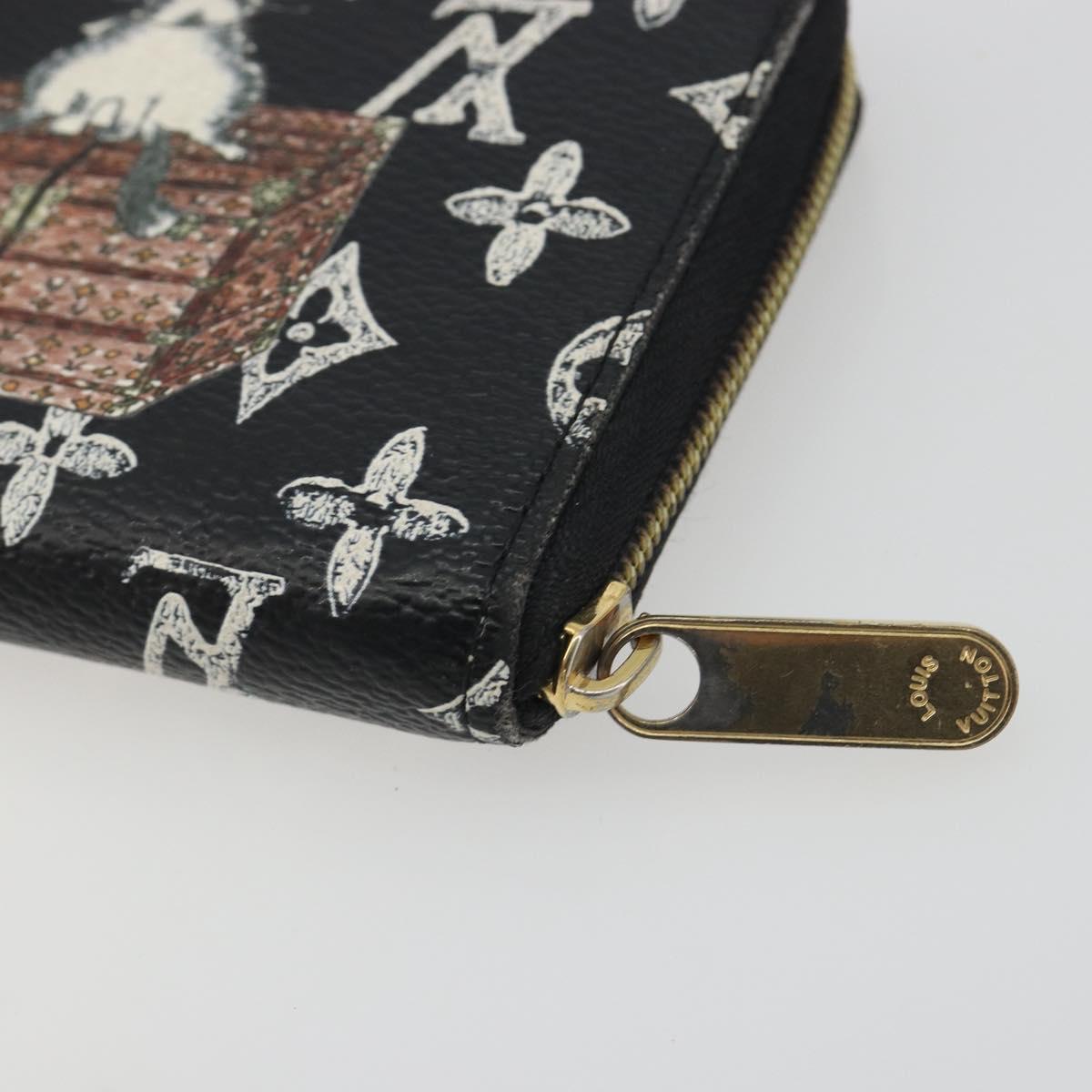 LOUIS VUITTON Catgram Zippy Coin Purse M63884 LV Auth 192439A