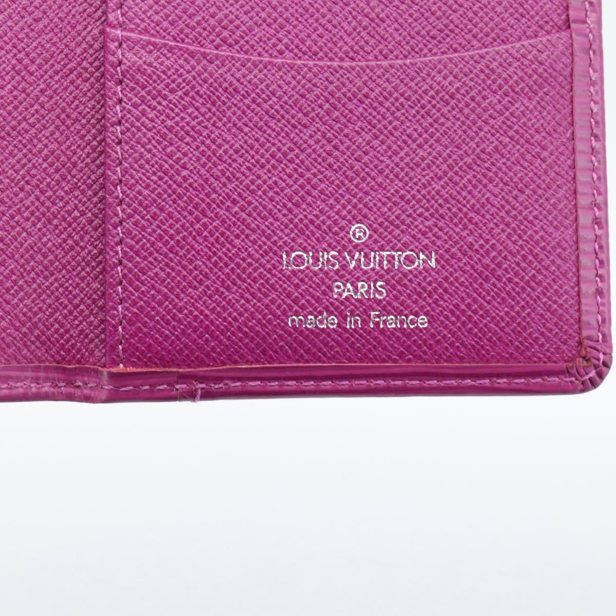 LOUIS VUITTON Epi Organizer De Poch Card Case Wine Red LV Auth 192440A
