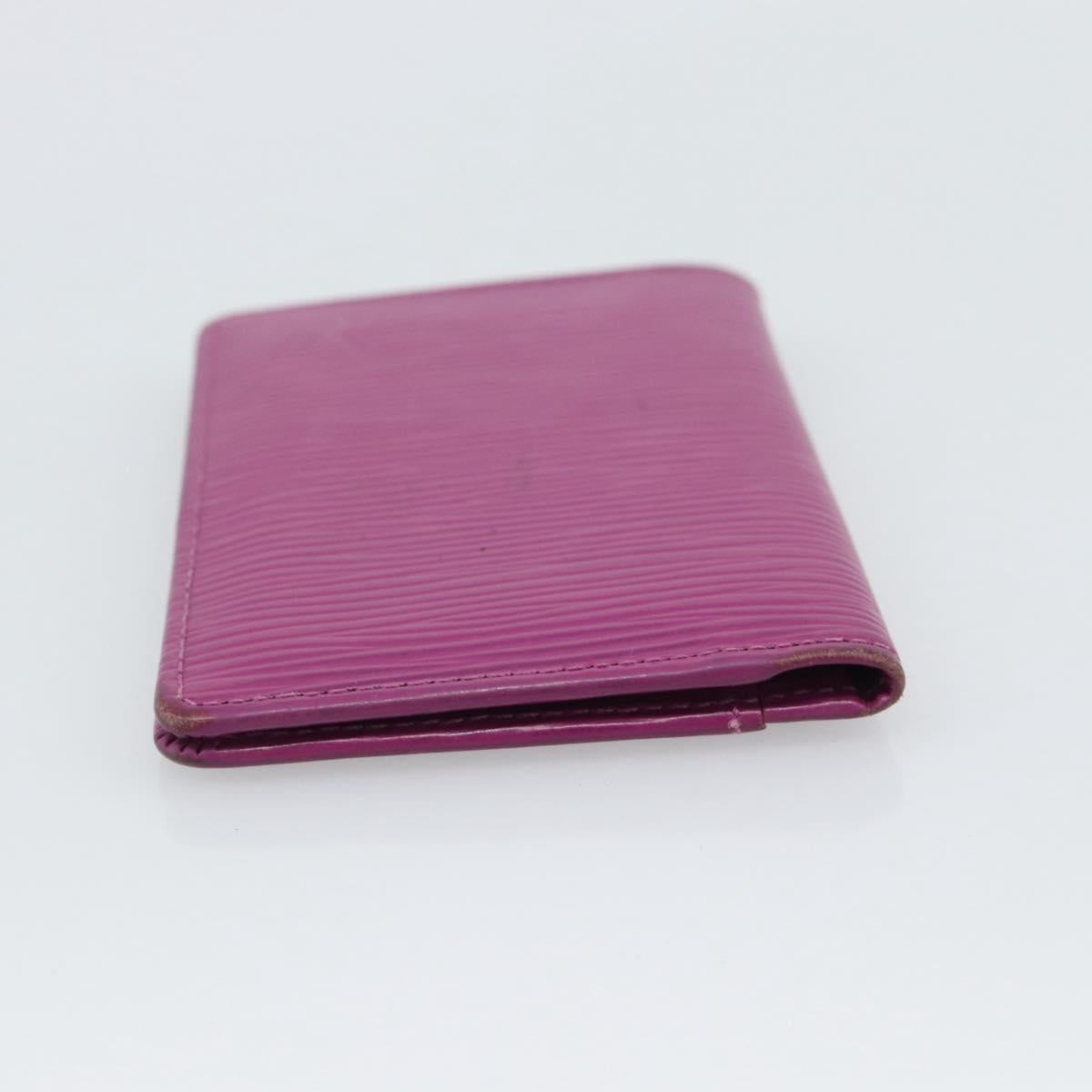 LOUIS VUITTON Epi Organizer De Poch Card Case Wine Red LV Auth 192440A