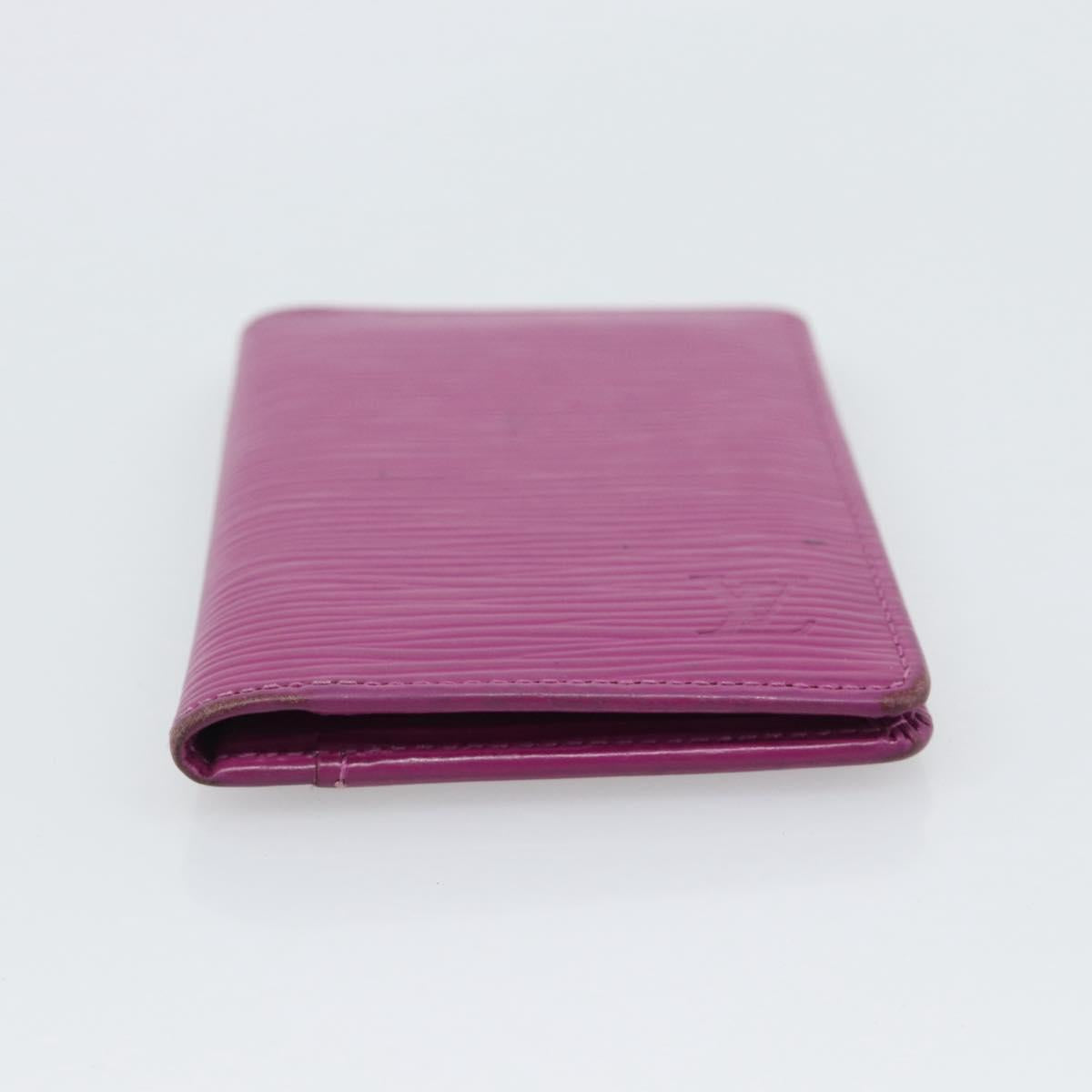 LOUIS VUITTON Epi Organizer De Poch Card Case Wine Red LV Auth 192440A