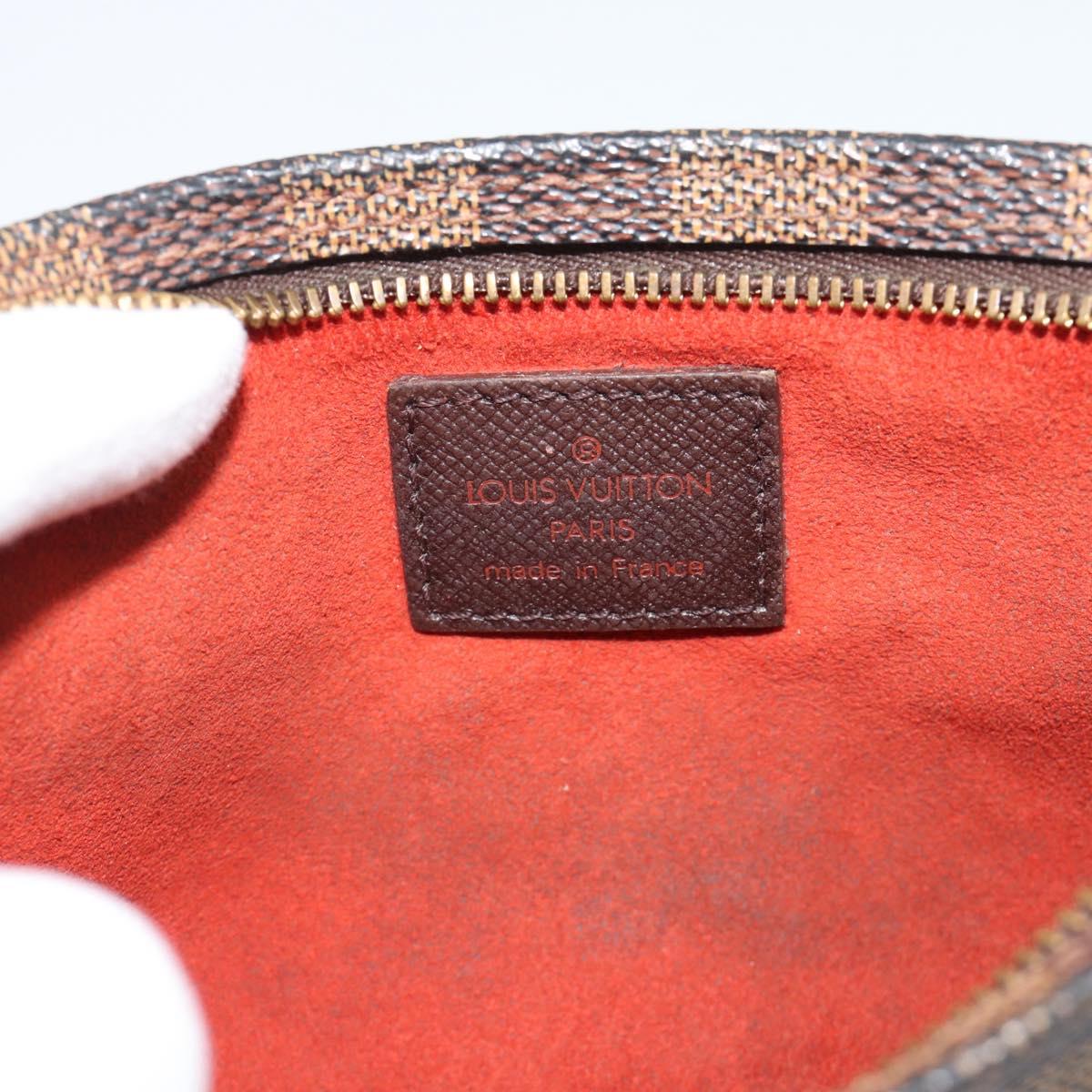 LOUIS VUITTON Damier Ebene Marais Pouch LV Auth 192443