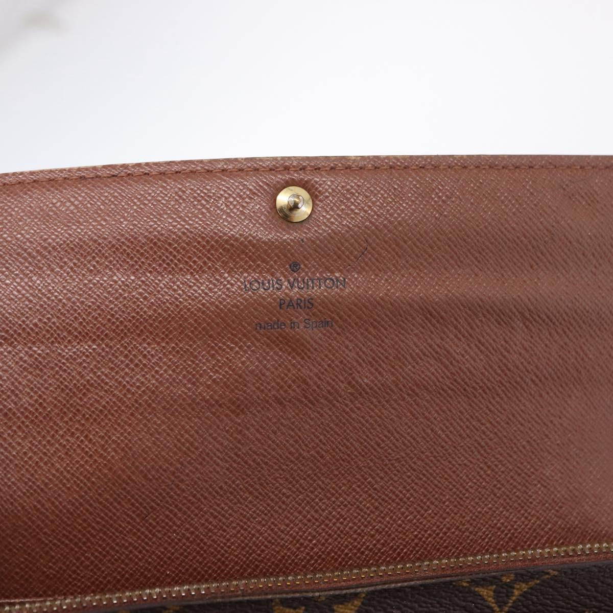 LOUIS VUITTON Monogram Portefeuille Sarah Long Wallet M61734 LV Auth 192444